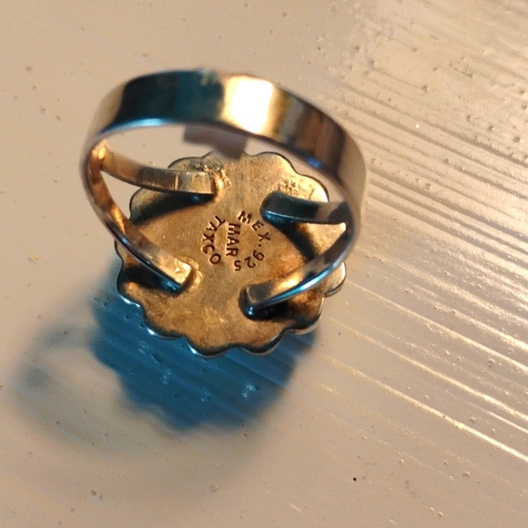 🌹❤️Magnificent!/ Flower Torquois Ring 💍💖 - Picture 4 of 7